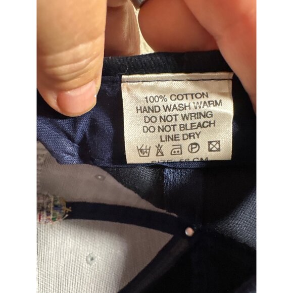 Budapest Hungary Embroidered Navy Blue Adjust Baseball Cap Brass Buckle Strap - Picture 9 of 9